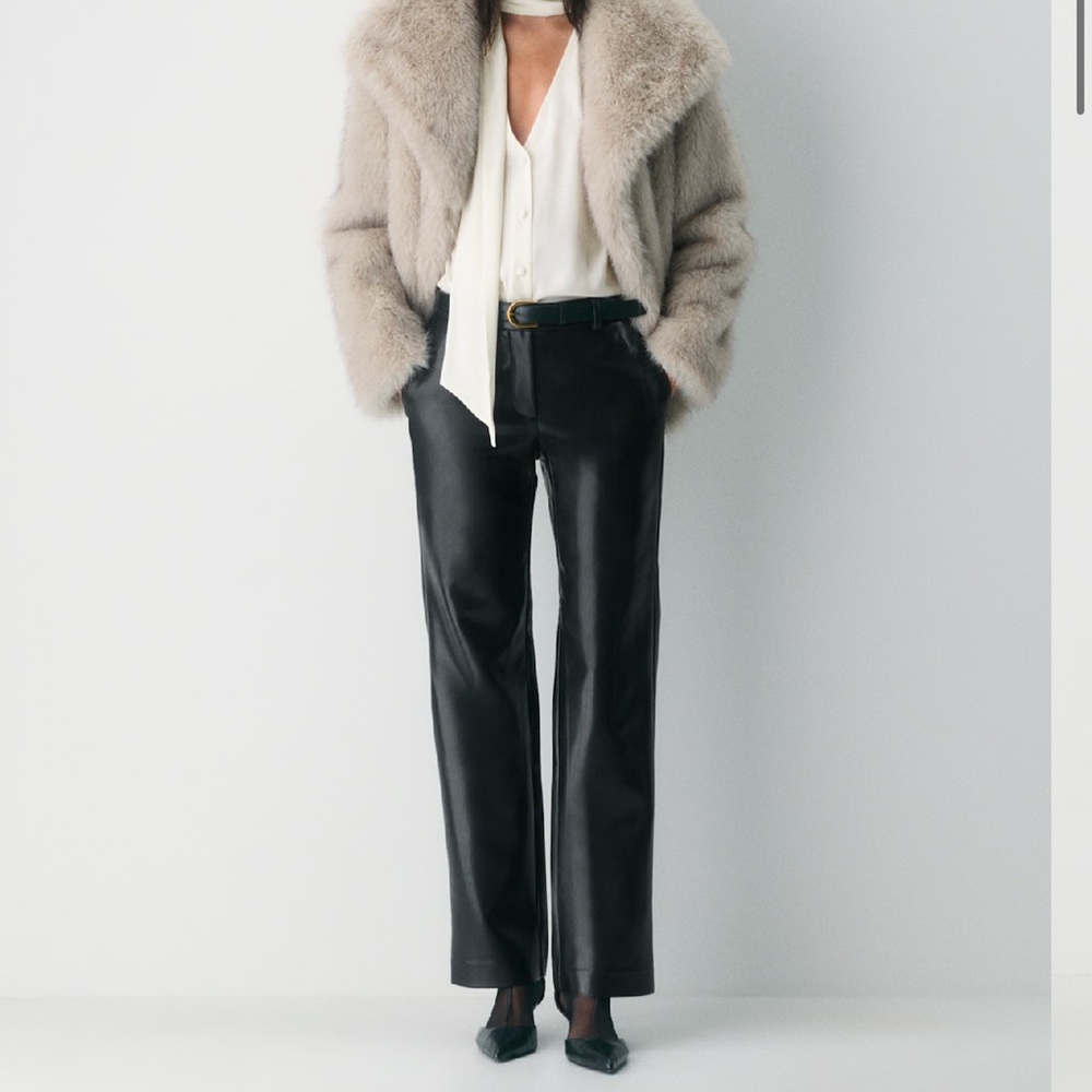 Wilfred Black Faux Leather Skinny Jeans
